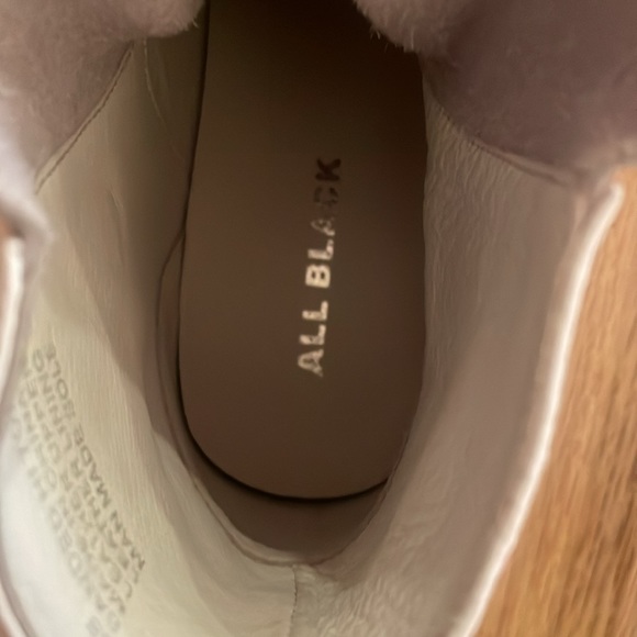 ALL BLACK brand banded high top sneaker size women’s 38 - Picture 5 of 8